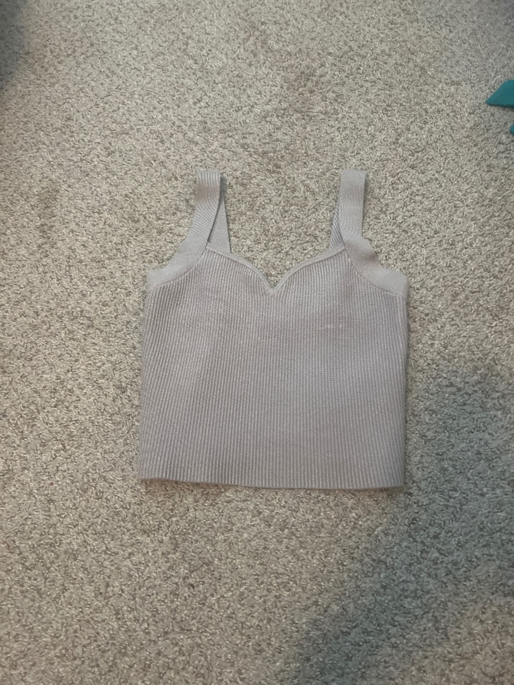 Grey sweater tank top